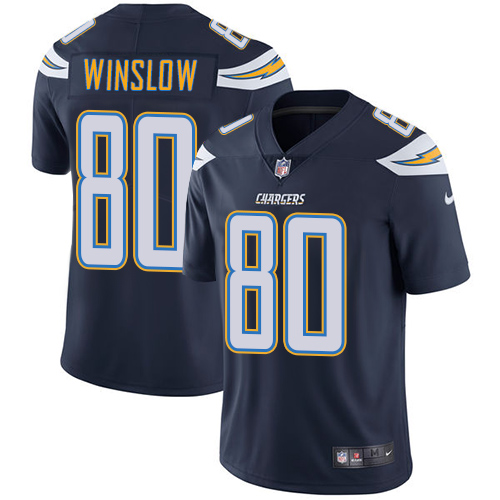 Youth Nike Los Angeles Chargers #80 Kellen Winslow Navy Blue Team Color Vapor Untouchable Limited Player NFL Jersey