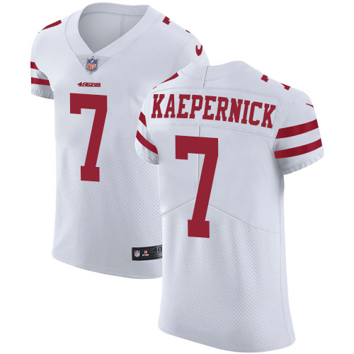Men's Nike San Francisco 49ers #7 Colin Kaepernick White Vapor Untouchable Elite Player NFL Jersey