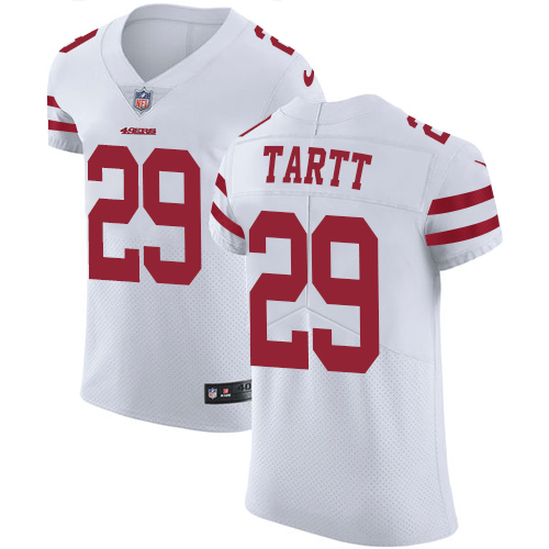 Men's Nike San Francisco 49ers #29 Jaquiski Tartt White Vapor Untouchable Elite Player NFL Jersey