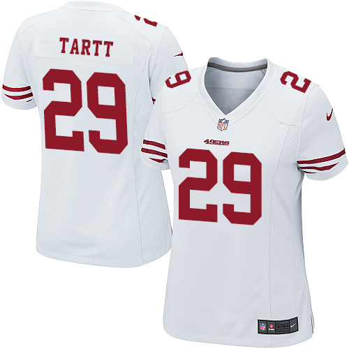 Women's Nike San Francisco 49ers #29 Jaquiski Tartt Game White NFL Jersey