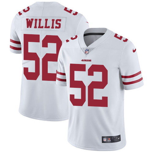 Youth Nike San Francisco 49ers #52 Patrick Willis White Vapor Untouchable Elite Player NFL Jersey