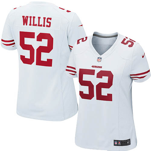 Women's Nike San Francisco 49ers #52 Patrick Willis Game White NFL Jersey