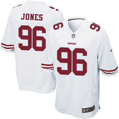 Men's Nike San Francisco 49ers #96 Datone Jones Game White NFL Jersey
