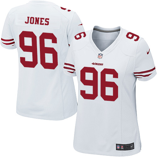 Women's Nike San Francisco 49ers #96 Datone Jones Game White NFL Jersey