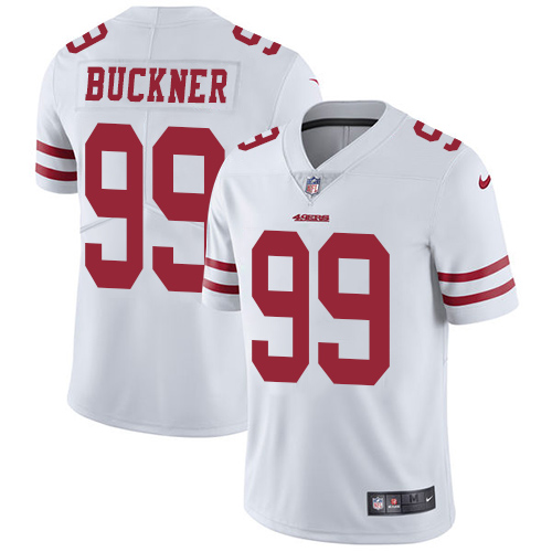 Men's Nike San Francisco 49ers #99 DeForest Buckner White Vapor Untouchable Limited Player NFL Jersey