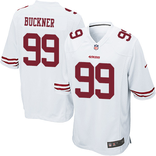 Men's Nike San Francisco 49ers #99 DeForest Buckner Game White NFL Jersey