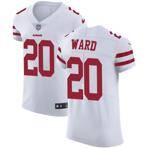 Men's Nike San Francisco 49ers #25 Jimmie Ward White Vapor Untouchable Elite Player NFL Jersey