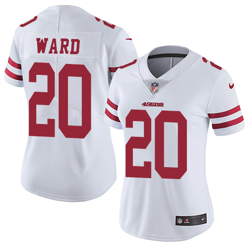 Women's Nike San Francisco 49ers #25 Jimmie Ward White Vapor Untouchable Elite Player NFL Jersey