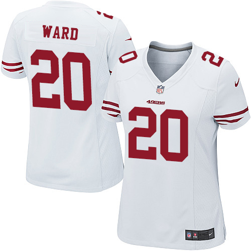 Women's Nike San Francisco 49ers #25 Jimmie Ward Game White NFL Jersey