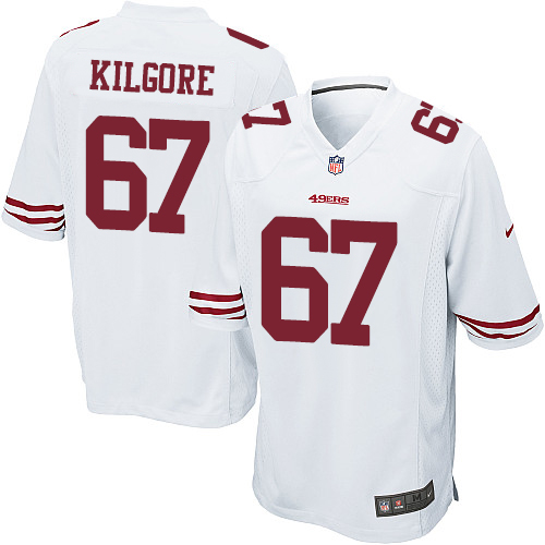 Men's Nike San Francisco 49ers #67 Daniel Kilgore Game White NFL Jersey