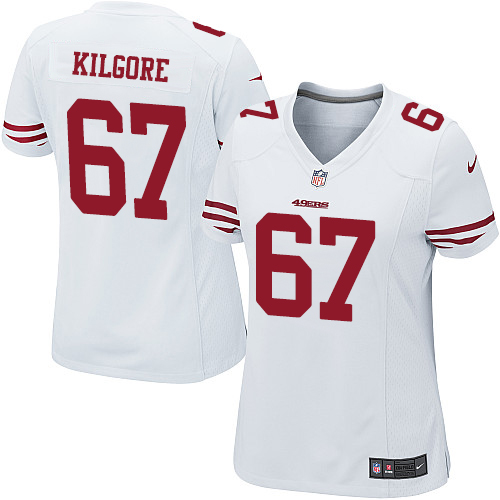 Women's Nike San Francisco 49ers #67 Daniel Kilgore Game White NFL Jersey