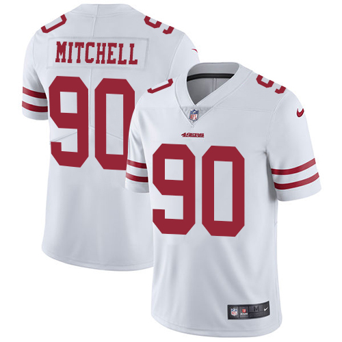 Youth Nike San Francisco 49ers #90 Earl Mitchell White Vapor Untouchable Limited Player NFL Jersey