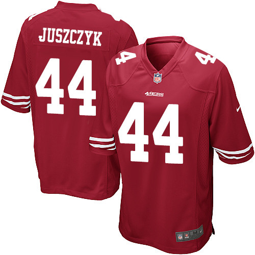 Men's Nike San Francisco 49ers #44 Kyle Juszczyk Game Red Team Color NFL Jersey