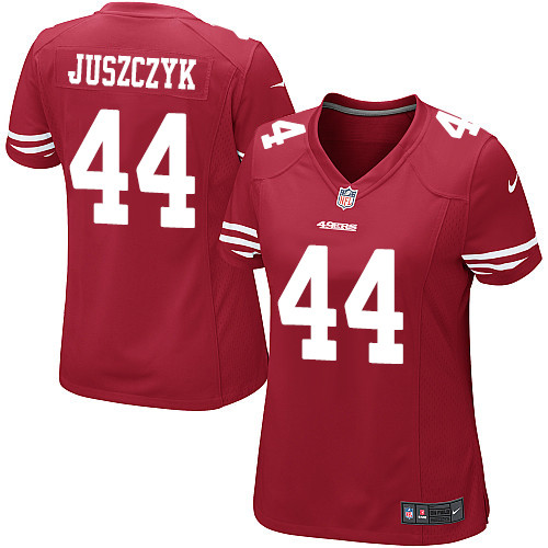 Women's Nike San Francisco 49ers #44 Kyle Juszczyk Game Red Team Color NFL Jersey