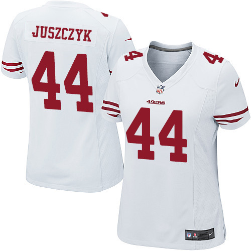 Women's Nike San Francisco 49ers #44 Kyle Juszczyk Game White NFL Jersey