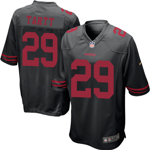 Men's Nike San Francisco 49ers #29 Jaquiski Tartt Game Black NFL Jersey