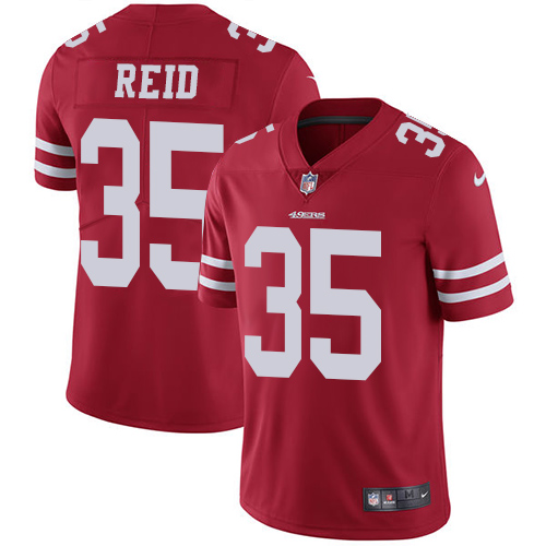 Youth Nike San Francisco 49ers #35 Eric Reid Red Team Color Vapor Untouchable Elite Player NFL Jersey