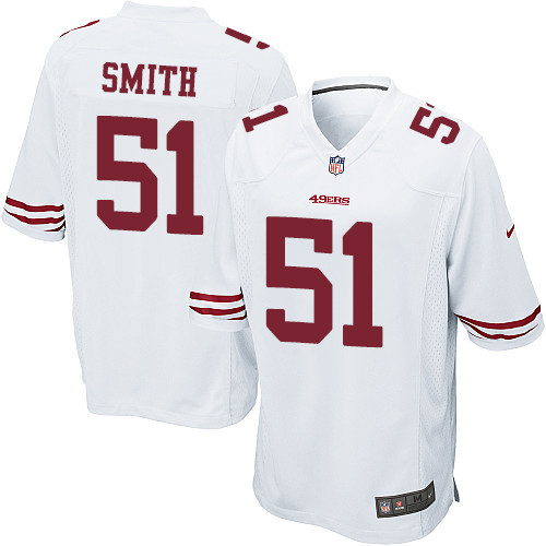 Men's Nike San Francisco 49ers #51 Malcolm Smith Game White NFL Jersey