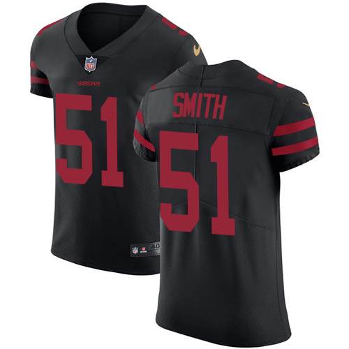 Men's Nike San Francisco 49ers #51 Malcolm Smith Black Alternate Vapor Untouchable Elite Player NFL Jersey