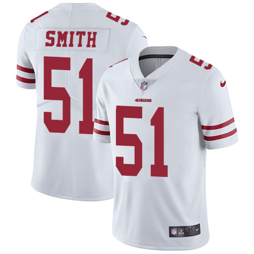 Youth Nike San Francisco 49ers #51 Malcolm Smith White Vapor Untouchable Elite Player NFL Jersey