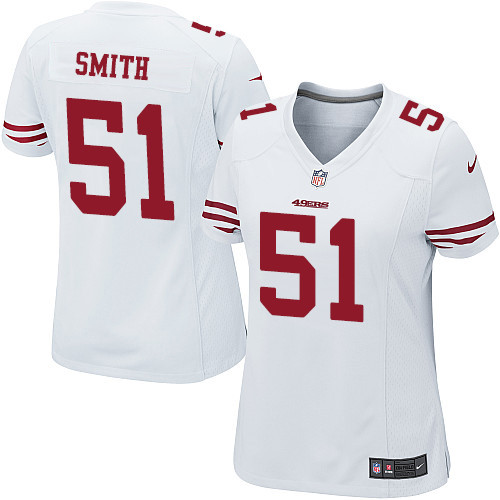 Women's Nike San Francisco 49ers #51 Malcolm Smith Game White NFL Jersey