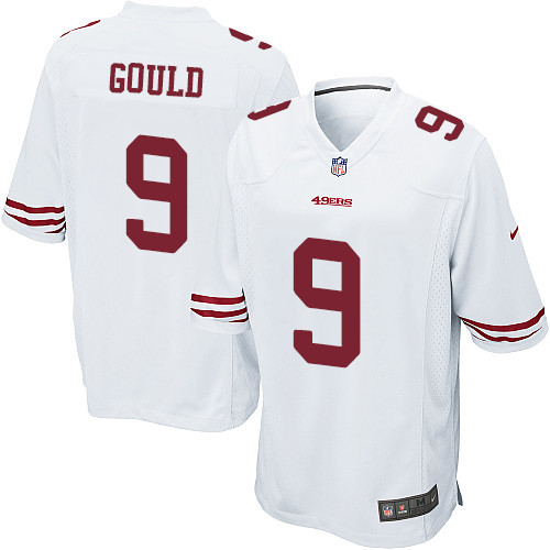 Men's Nike San Francisco 49ers #9 Robbie Gould Game White NFL Jersey