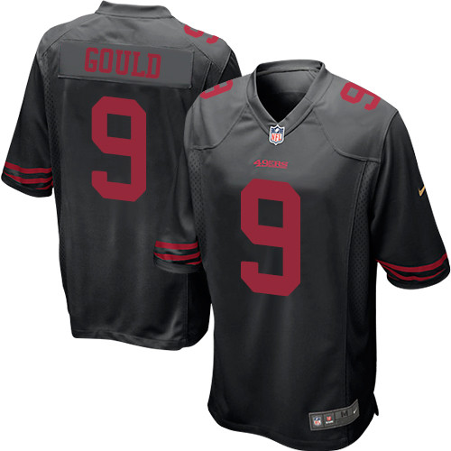 Men's Nike San Francisco 49ers #9 Robbie Gould Game Black NFL Jersey