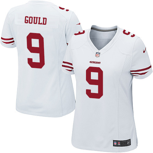 Women's Nike San Francisco 49ers #9 Robbie Gould Game White NFL Jersey