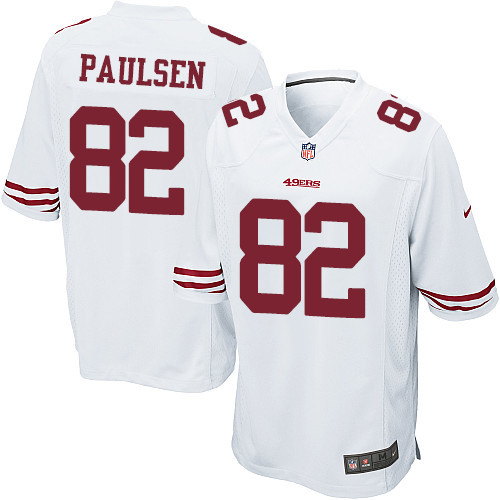 Men's Nike San Francisco 49ers #82 Logan Paulsen Game White NFL Jersey