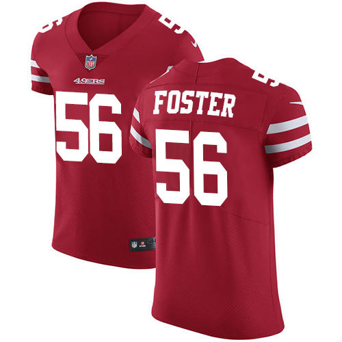 Men's Nike San Francisco 49ers #56 Reuben Foster Red Team Color Vapor Untouchable Elite Player NFL Jersey