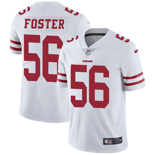 Men's Nike San Francisco 49ers #56 Reuben Foster White Vapor Untouchable Limited Player NFL Jersey