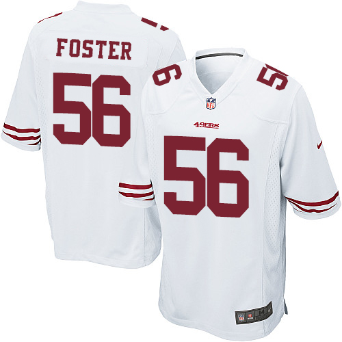 Men's Nike San Francisco 49ers #56 Reuben Foster Game White NFL Jersey
