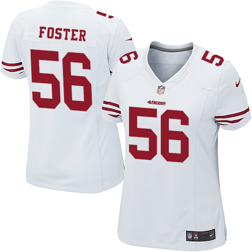 Women's Nike San Francisco 49ers #56 Reuben Foster Game White NFL Jersey