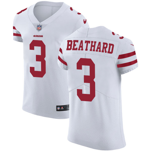 Men's Nike San Francisco 49ers #3 C. J. Beathard White Vapor Untouchable Elite Player NFL Jersey