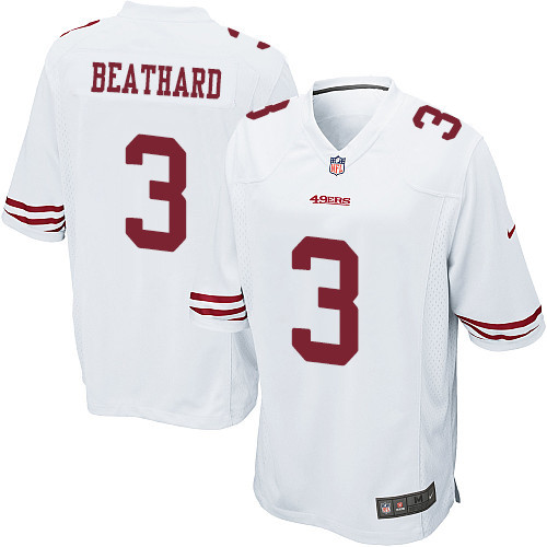 Men's Nike San Francisco 49ers #3 C. J. Beathard Game White NFL Jersey
