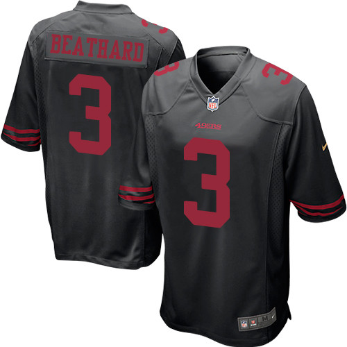 Men's Nike San Francisco 49ers #3 C. J. Beathard Game Black NFL Jersey