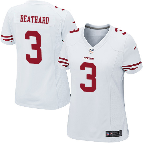 Women's Nike San Francisco 49ers #3 C. J. Beathard Game White NFL Jersey