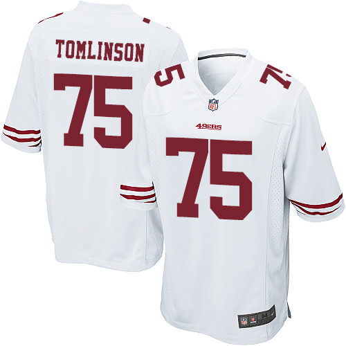 Men's Nike San Francisco 49ers #75 Laken Tomlinson Game White NFL Jersey