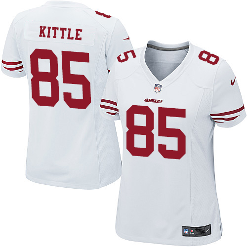 Women's Nike San Francisco 49ers #85 George Kittle Game White NFL Jersey