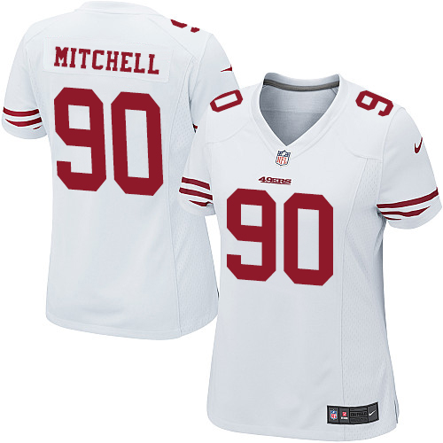 Women's Nike San Francisco 49ers #90 Earl Mitchell Game White NFL Jersey