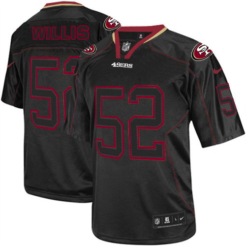 Men's Nike San Francisco 49ers #52 Patrick Willis Elite Lights Out Black NFL Jersey