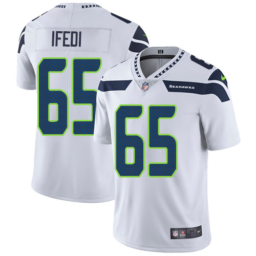 Men's Nike Seattle Seahawks #76 Germain Ifedi White Vapor Untouchable Limited Player NFL Jersey