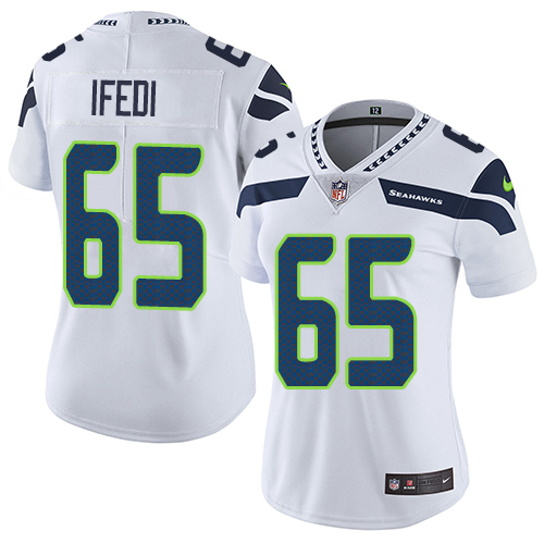 Women's Nike Seattle Seahawks #76 Germain Ifedi White Vapor Untouchable Limited Player NFL Jersey