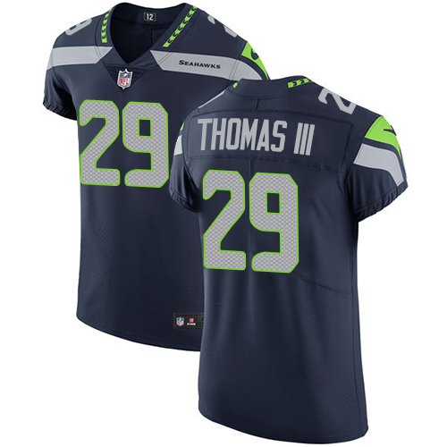 Men's Nike Seattle Seahawks #29 Earl Thomas III Navy Blue Team Color Vapor Untouchable Elite Player NFL Jersey