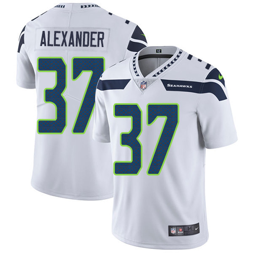 Youth Nike Seattle Seahawks #37 Shaun Alexander White Vapor Untouchable Elite Player NFL Jersey