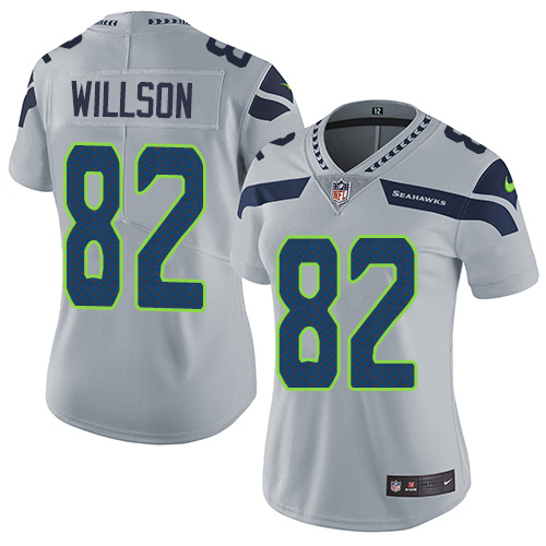 Women's Nike Seattle Seahawks #82 Luke Willson Grey Alternate Vapor Untouchable Elite Player NFL Jersey