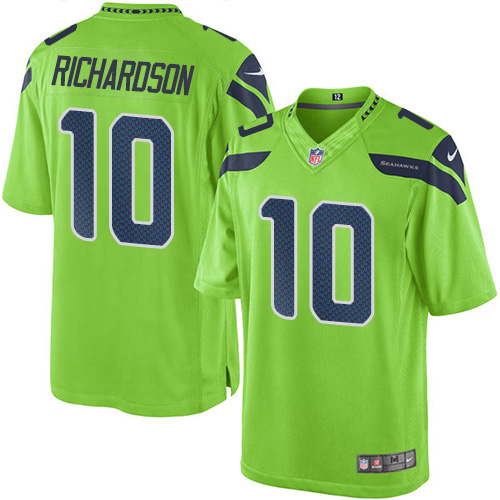 Men's Nike Seattle Seahawks #10 Paul Richardson Limited Green Rush Vapor Untouchable NFL Jersey