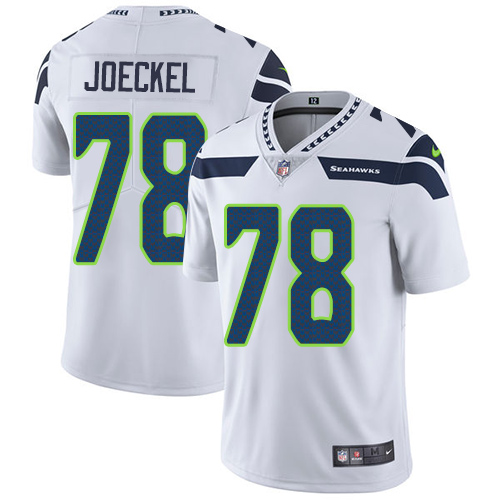 Youth Nike Seattle Seahawks #78 Luke Joeckel White Vapor Untouchable Elite Player NFL Jersey