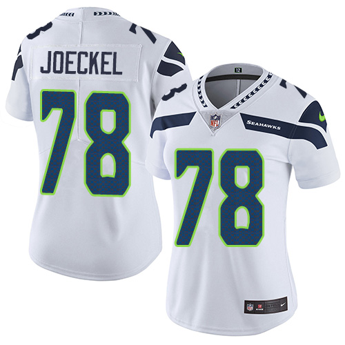 Women's Nike Seattle Seahawks #78 Luke Joeckel White Vapor Untouchable Elite Player NFL Jersey