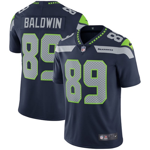 Youth Nike Seattle Seahawks #89 Doug Baldwin Navy Blue Team Color Vapor Untouchable Limited Player NFL Jersey